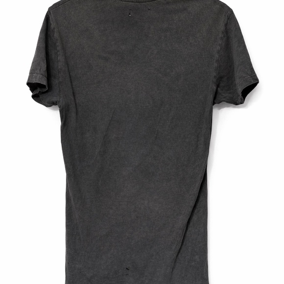 Topman Charcoal Gray Crewneck T-Shirt Distressed Faded Grunge XS - Picture 4 of 5